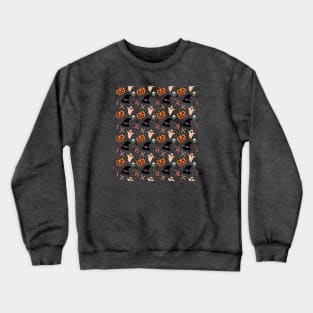 Halloween - Pattern - Pumpkin, spooky, witch, boo , pumpkin, candy, poison, bones Crewneck Sweatshirt